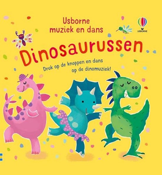 usborne Geluidenboek Muziek en Dans Dinosaurussen 10mnd+ 
