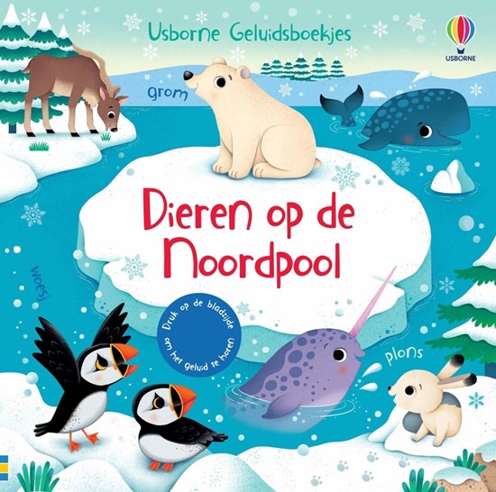 usborne Geluidenboek Dieren op de Noordpool 1+ 