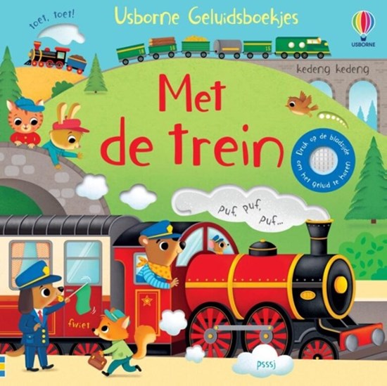 usborne Geluidenboek Met de Trein 1+ 