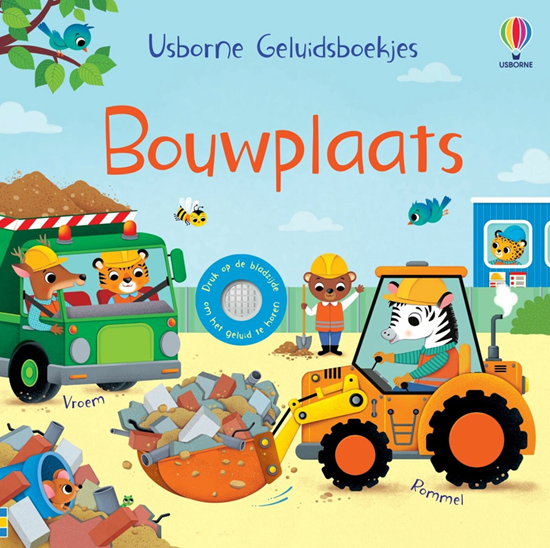 usborne Geluidenboek Karton Bouwplaats 1+ 