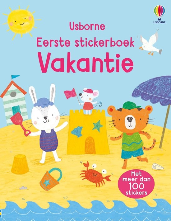 usborne Eerste Stickerboek Vakantie 