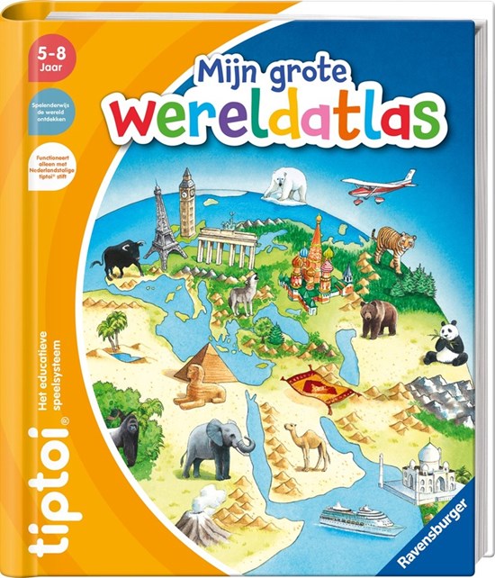 Tiptoi Boek Mijn GROTE Wereldatlas 5-8 jaar  