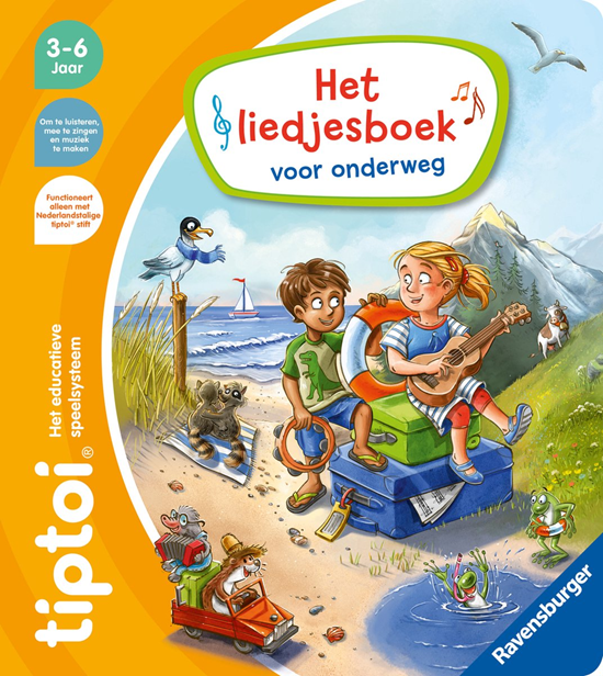 Tiptoi Boek het Liedjesboek voor Onderweg 3-6 jaar 