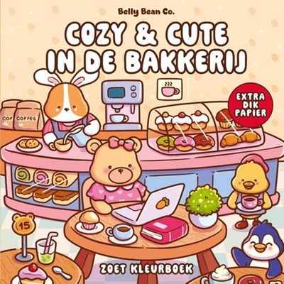 Kleurboek: Cozy & Cute in de bakkerij