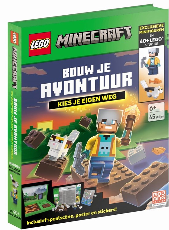 Lego Minecraft Bouw Je Avontuur Kies Je Eigen Weg 45dlg 6+ 