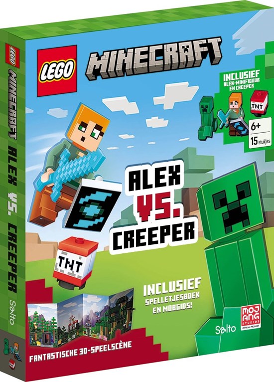 Lego Minecraft Alex vs Creeper Fantastische 3D Speelscene 15dlg 6+ 