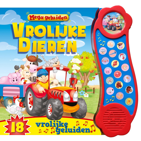 rebo Geluiden Kartonboek Vrolijke Dieren 1+ 