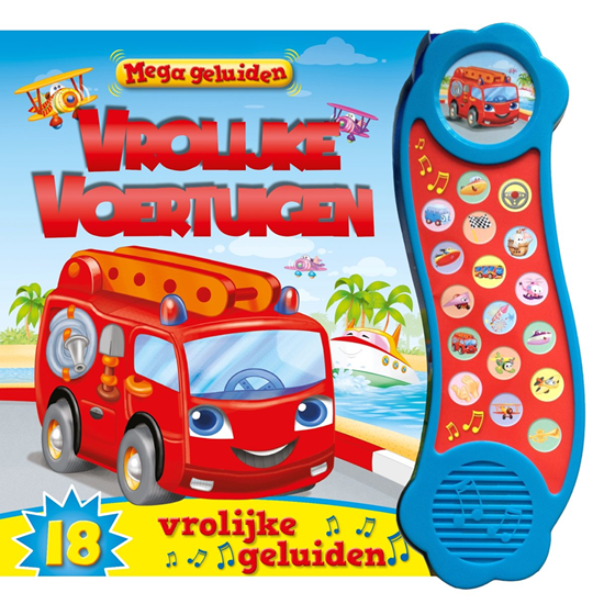 usborne Geluiden Kartonboek Vrolijke Voertuigen 1+ 