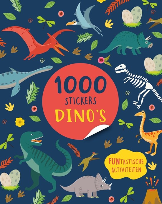 rebo1000Stickers Dino's boek 3+