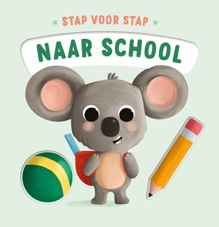 rebo Kartonboek Stap voor Stap Naar School 1+