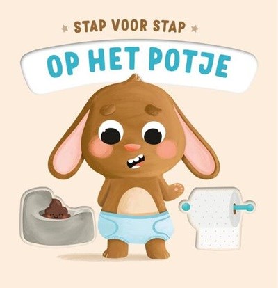 rebo Kartonboek Stap voor Stap Op Het Potje 1+ 