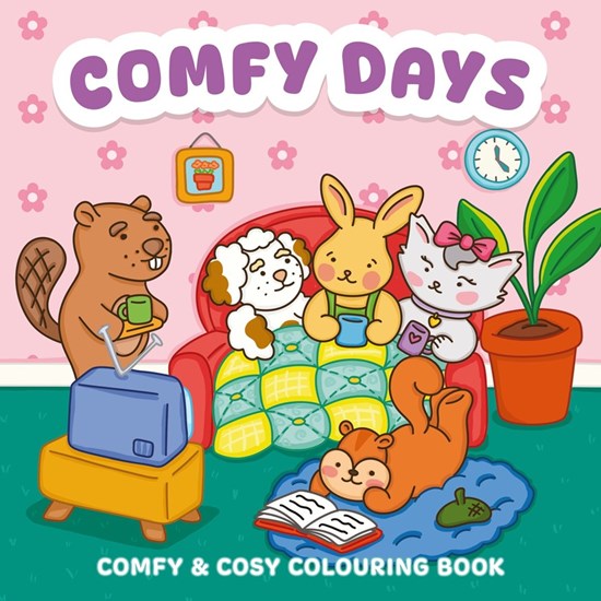 rebo COMFY DAYS Comfy & Cosy Kleurboek 24x24cm 64 Pagina's 6+ 