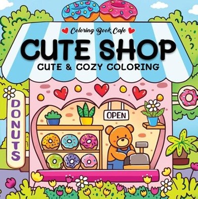 Kleurboek: Cute Shop - Cute & Cozy 72 pagina's 6+