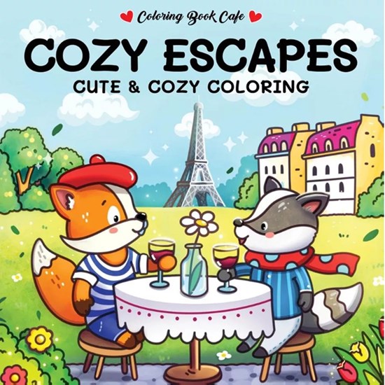 Kleurboek: Cozy Escaoes - Cute & Cozy Coloring 72 pagina's 6+