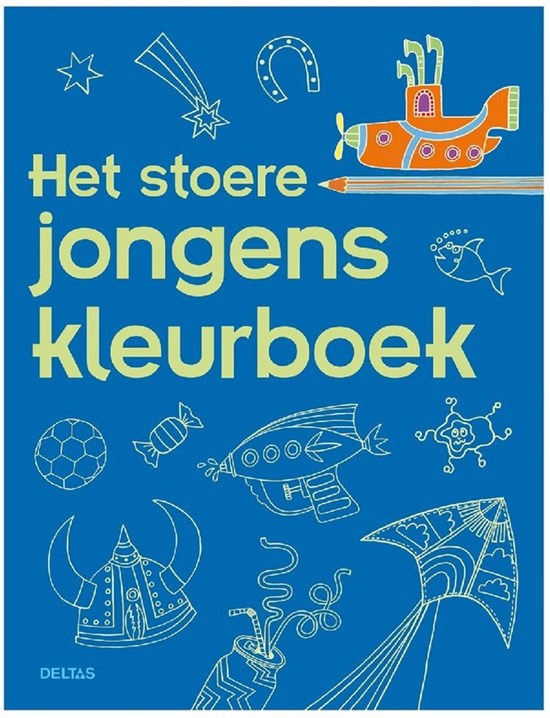 deltas het Stoere Jongens Kleurboek 