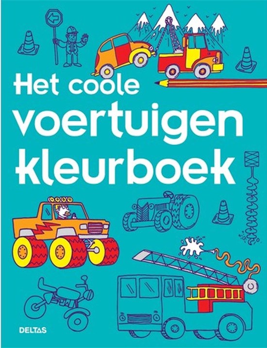 deltas het Coole Voertuigen Kleurboek 