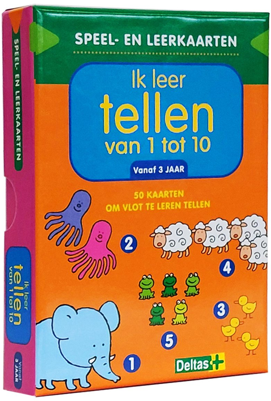 Deltas Speel- en leerkaarten - Ik leer tellen van 1 tot 10 (+3 j.)