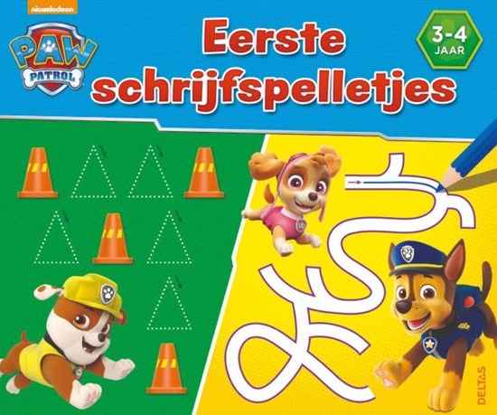 Deltas Paw Patrol eerste schrijfspelletjes 3-4 jaar