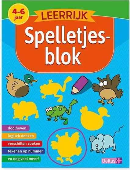 deltas Leerrijk Spelletjesblok 4-6 jaar 