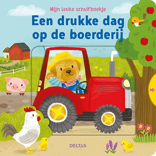 deltas Kartonboek Mijn Leuke Schuifboekje Een Drukke Dag op de Boerdereij