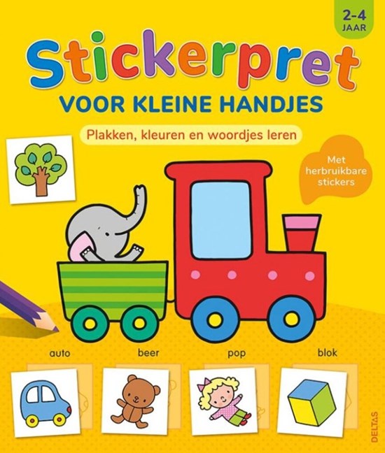 Deltas Stickerpret voor kleine handjes 2-4 jaar