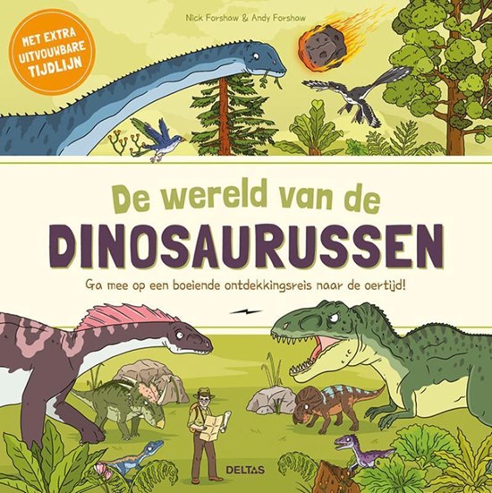 deltas de Wereld van de Dinosaurussen boek met Tijdlijn