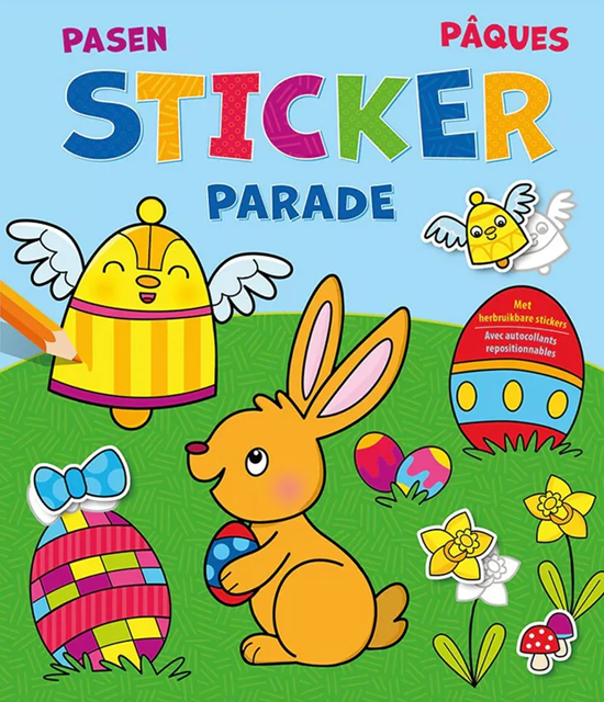 deltas Pasen Sticker Parade Stickerboek met HERBRUIKBARE Stickers 