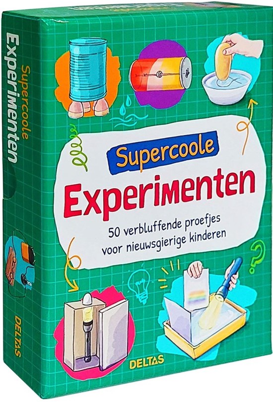 Deltas Supercoole experimenten - doos met kaarten