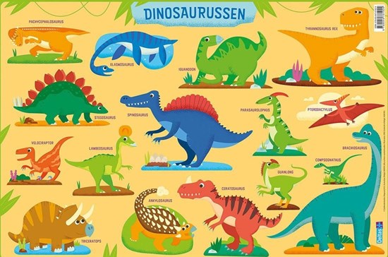 Deltas Educatieve Onderlegger/placemat Dinosaurussen