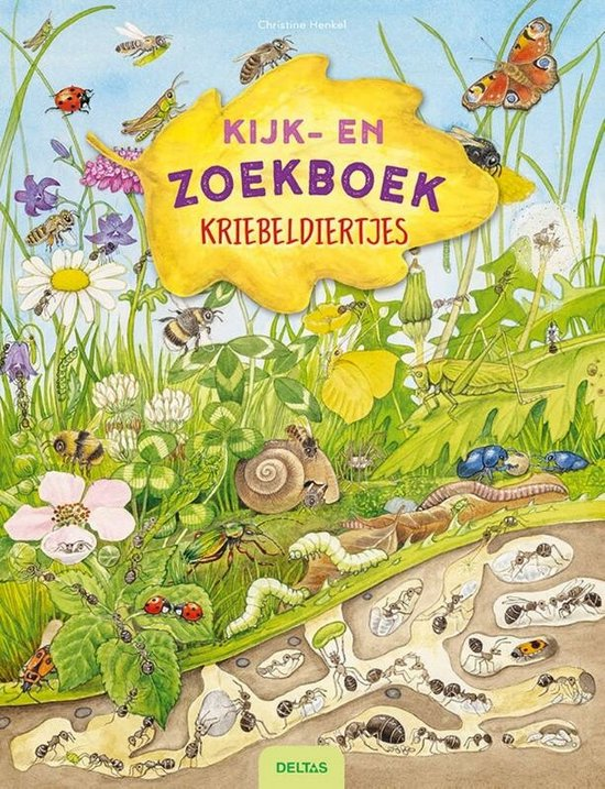 deltas GROOT kartonboek Kijk- en Zoekboek Kriebeldiertjes 