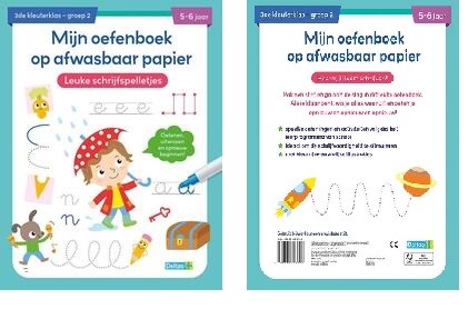 deltas Mijn Oefenboek op Afwasbaar Papier Leuke Schrijfspelletjes 5-6 jaar 