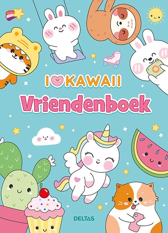 Deltas Ik hou van Kawaii vriendenboek