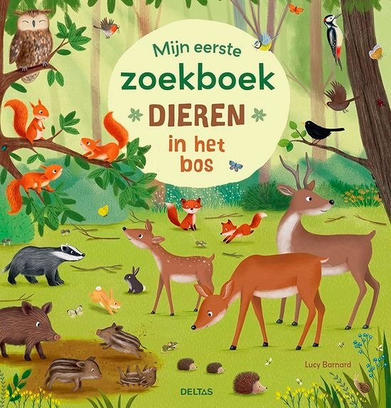 deltas GROOT Kartonboek Mijn Eerste Zoekboek Dieren in het Bos 