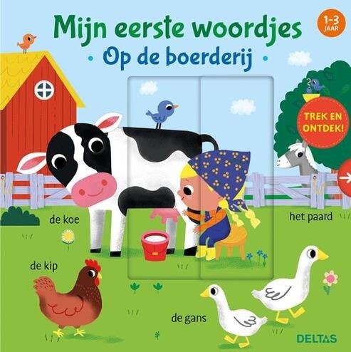 deltas Mijn Eerste Woordjes Teek en Ontdek kartonboek 