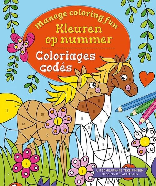 deltas Manege Coloring Fun Kleuren op Nummer boek