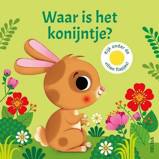 deltas Waar is Konijntje Karton Voel Boek
