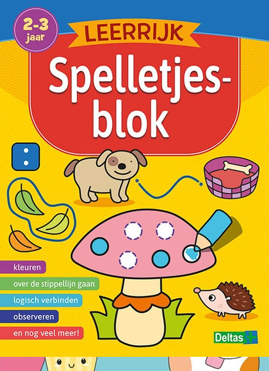 Deltas Leerrijk spelletjesblok (2-3 j.)