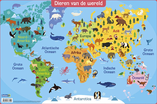 Deltas Educatieve onderleggers - Dieren van de Wereld