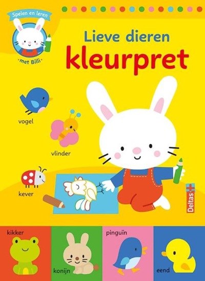 Deltas Lieve dieren kleurpret - Spelen en leren met Billi 2+