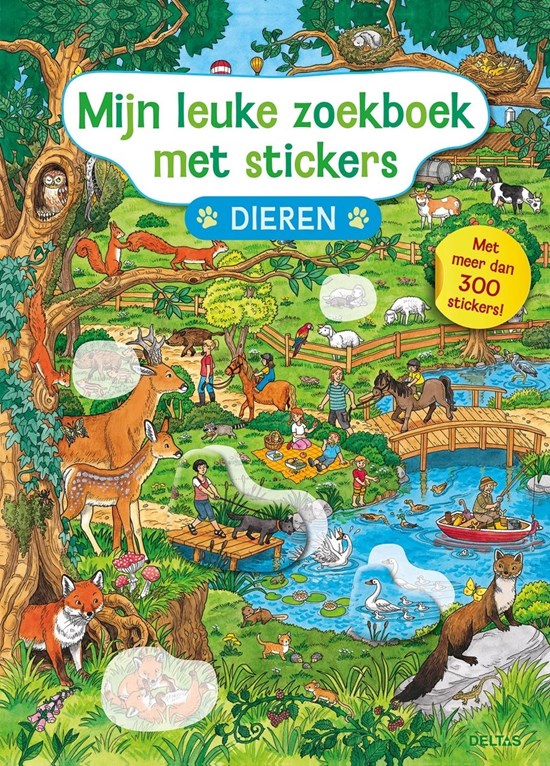 Deltas Mijn leuke zoekboek met stickers - Dieren 4+