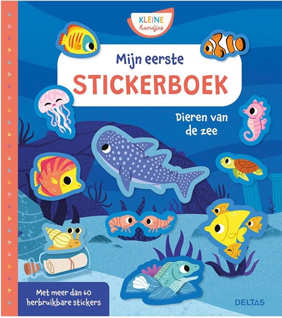 Deltas Kleine Handjes - Mijn eerste stickerboek Dieren van de zee 3+