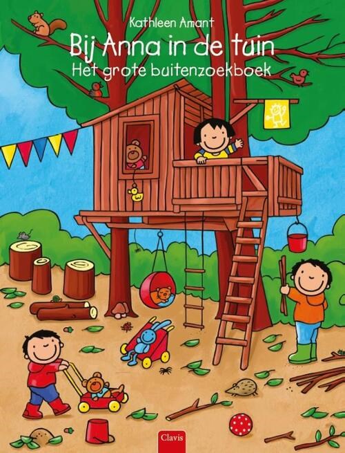 clavis Groot Kartonboek Bij Anna in de Tuin het GROTE Buitenzoekboek