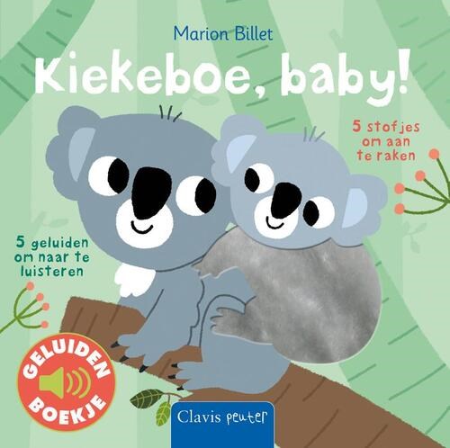 clavis Geluidenboekje Karton Kiekeboe, Baby ! 