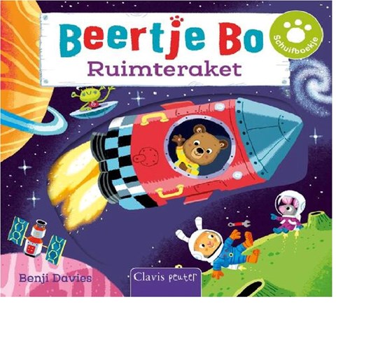 clavis Karton Schuifboek Beertje Bo Ruimteraket 