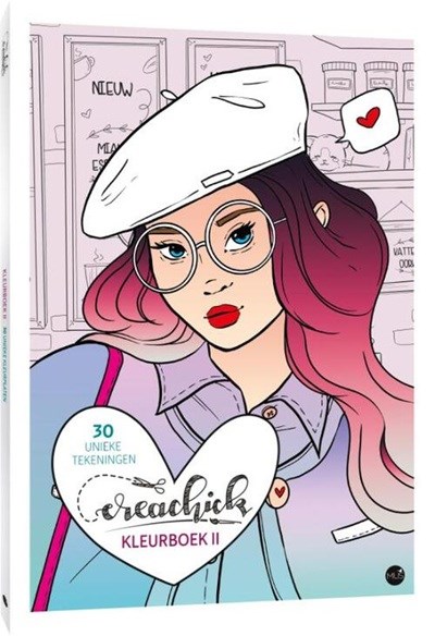 CreaChick Kleurboek Nr. 2 A4 Formaat 