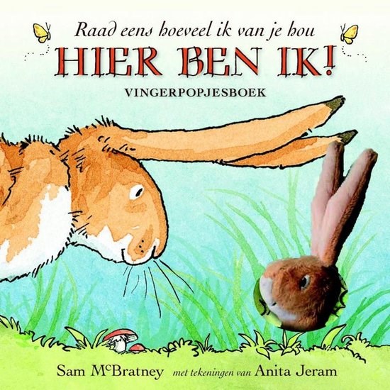 boek Hier Ben Ik ! Vingerpopjeboek Raad Eens Hoeveel IK van je Hou ! 