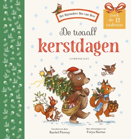 kartonboek de twaalf Kerstdagen 3+