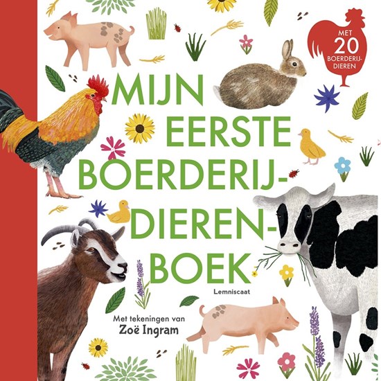 lemniscaat Mijn Eerste Boerderijdieren Boek met 20 Boerderijdieren 4+ 
