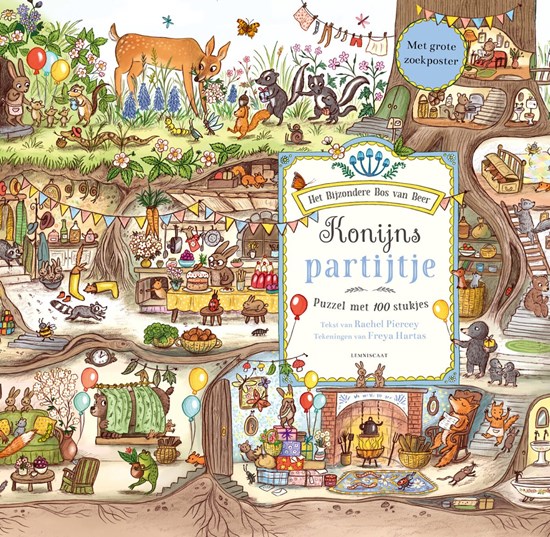 Konijns Partijtje puzzel 100stukjes