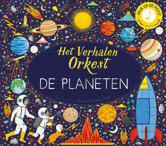 GROOT Geluidenboek het Verhalen Orkest de Planeten 3+ 